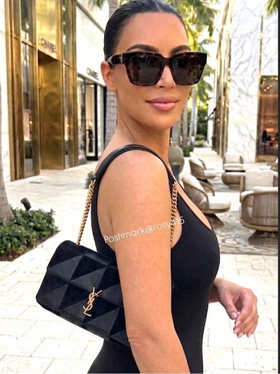 Saint Laurent Handbags - RARE🌹Saint Laurent Jamie bag suede leather YSL purse rive gauche patchwork bag